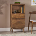 Wooden Three Bucket Cabinet