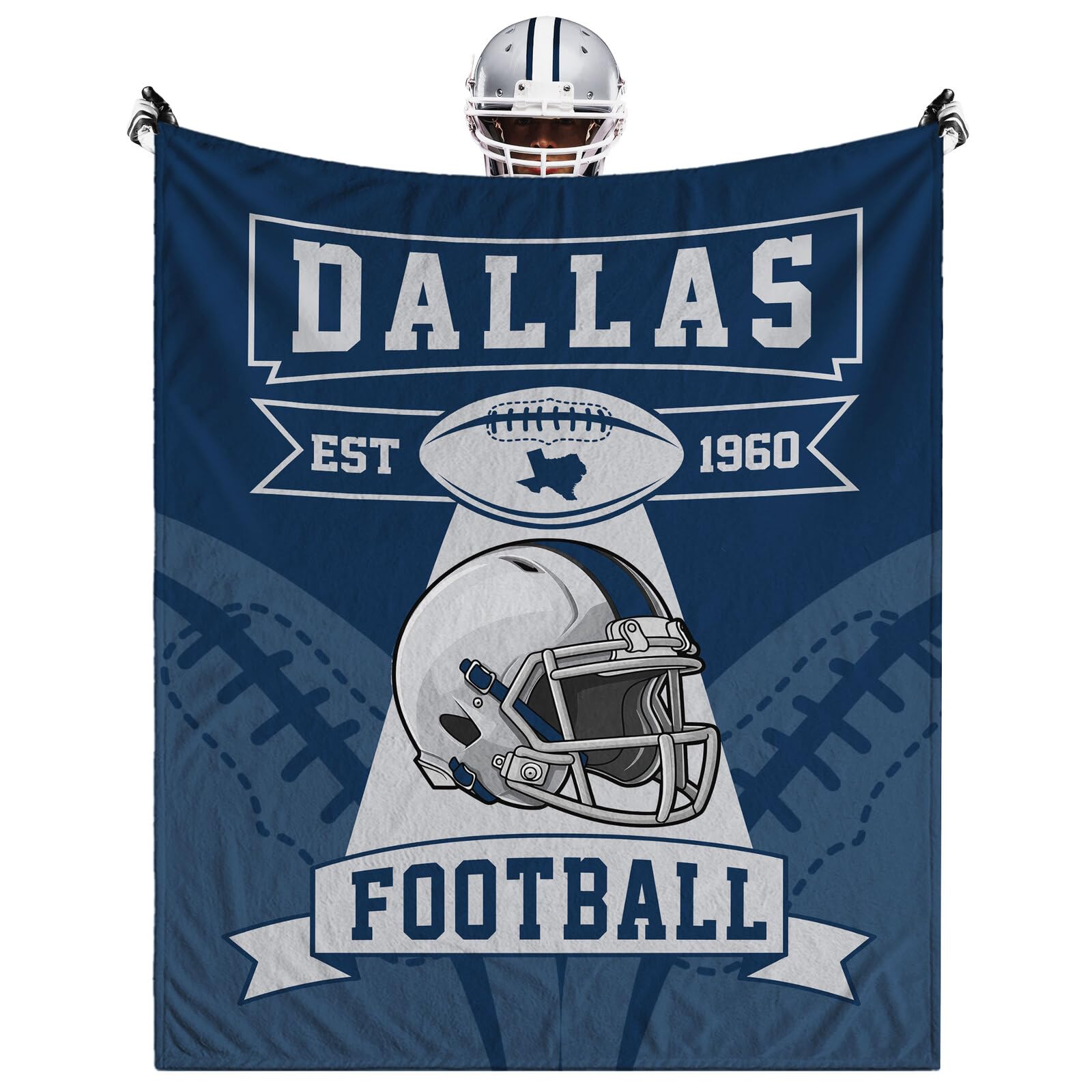 Dallas Cowboys Football Blanket