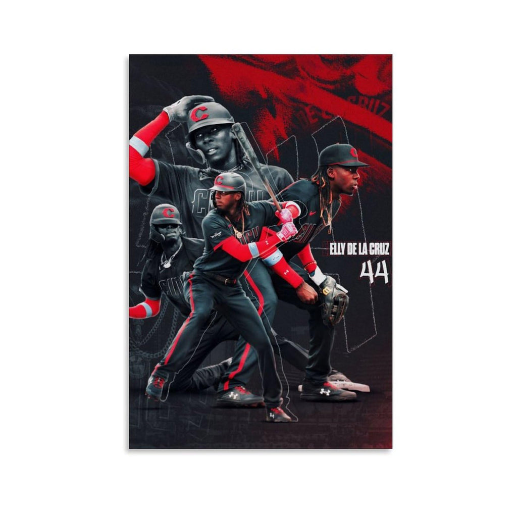 FANCHUANG Elly De La Cruz Poster Baseball Posters Canvas Wall Art