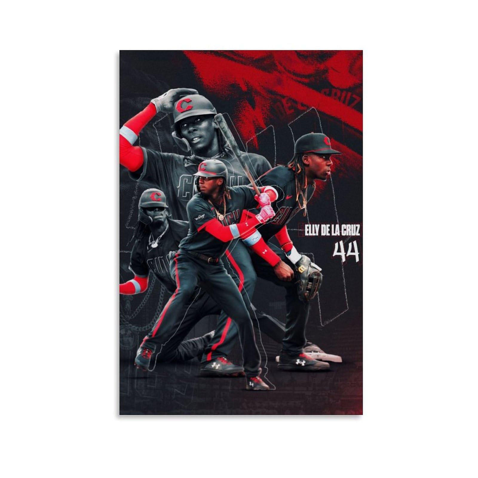 FANCHUANG Elly De La Cruz Poster Baseball Posters Canvas Wall Art