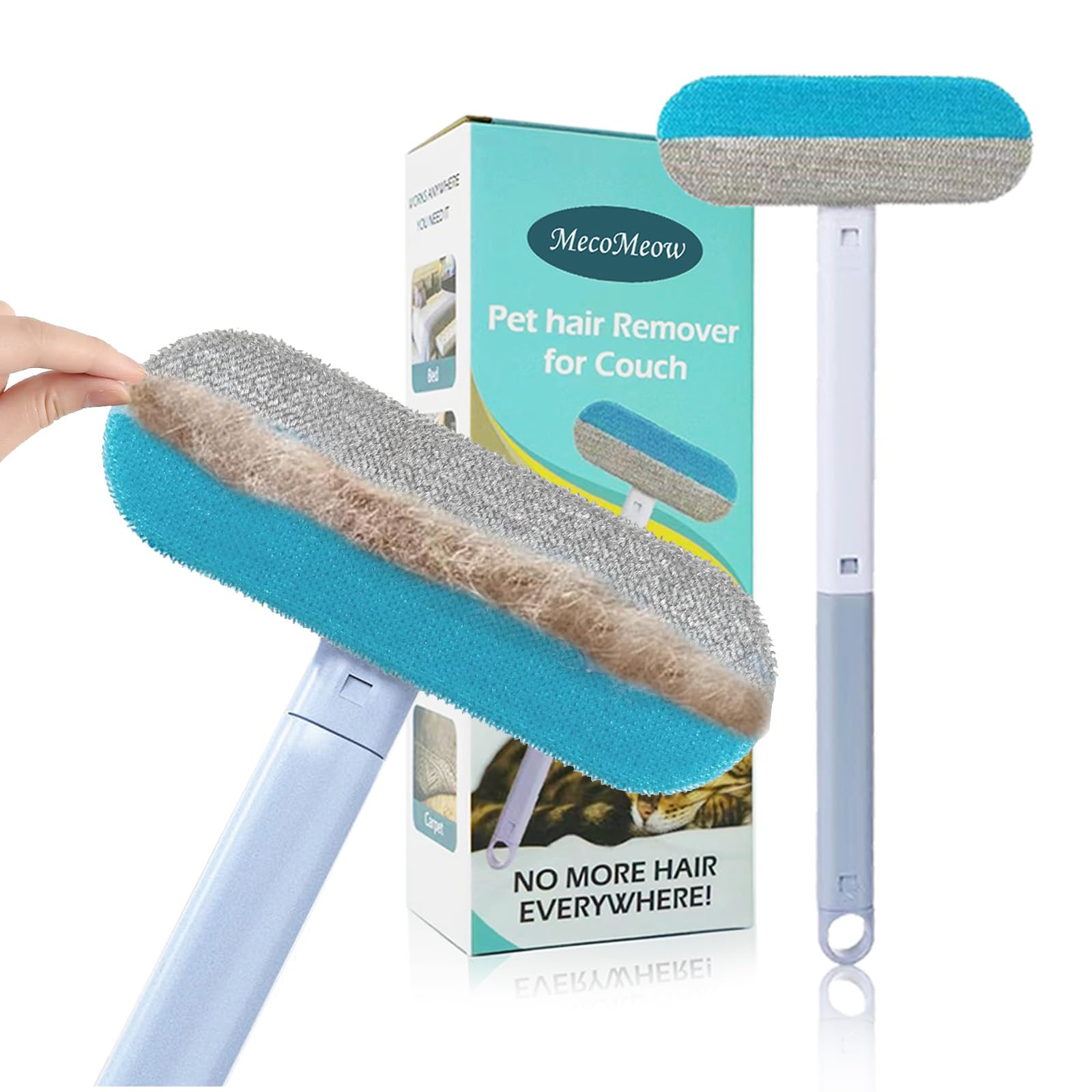 Pet Hair Removal Brush for Couch, Reusable Washable Lint Cleaner for Dog and Cat Hair